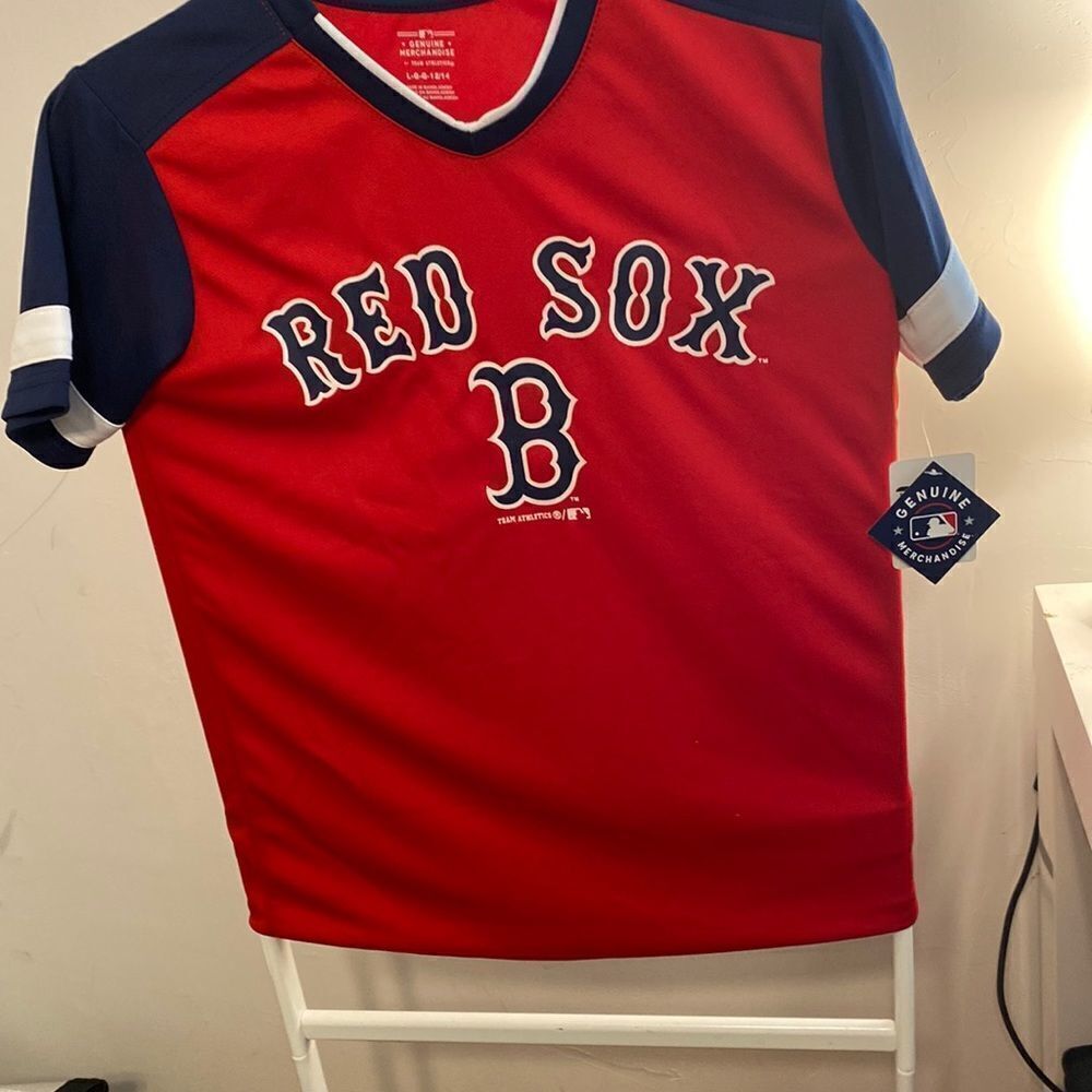 Boys Boston Red Sox shirt size L new - Picture 5 of 10